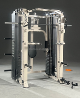 DINUO Station de musculation multifonction tout-en-un avec machine Smith inclinée à 7 degrés, rack à squats à charge par broches, presse à jambes, exercice papillon, exercice pour les épaules