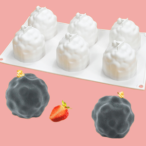 6 cavità luna 3D stampo in Silicone piccolo principe pianeta <span class=keywords><strong>pasticceria</strong></span> francese strumento di formatura per la creazione di torta Mousse - Product Image 2