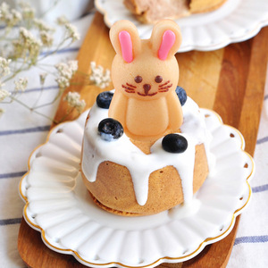 Khuôn Bánh Hình Gấu Dễ Thương Bằng Silicon Phục Sinh Khuôn Sô Cô La Hình Thỏ Để Nướng Bánh Cupcake Muffin Làm Kẹo Sô Cô La Viên Đá - Product Image 6