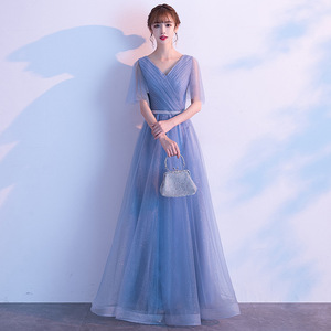 Women's Long Choir Dress Stage Performance Slim Fit For Students And Hosts With Label And Tags - Product Image 2