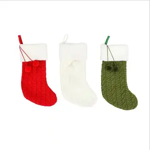 Christmas Gift Christmas Stocking Sock Santa Claus Candy Gift Bag Xmas Tree Hanging Decor Christmas Stockings