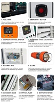 Groupe électrogène Cummins super silencieux de haute qualité, alimenté au gaz, 100 kVA 80 kW, insonorisé, sans carburant, à gaz naturel, à vendre