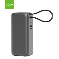 Cargador Portátil Mini con Enchufe AC, Batería de Litio-Polímero, Pantalla LCD, Carga Rápida QC de 65W, Banco de Energía Universal de 20000mAh, OEM