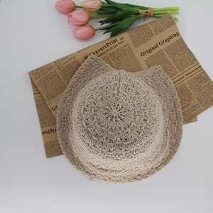 Wholesale Custom Knit Bucket <b>Hats</b> for <b>Women</b> Handmade Solid Color Fisherman Cap <b>Summer</b> Style With Custom - Product Image 4