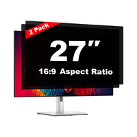 Monitor de escritorio de 27 pulgadas, antideslumbrante, luz azul, película protectora de pantalla de privacidad, 16:9 pantalla ancha, Protector de pantalla de privacidad para ordenador