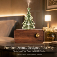 Diffuseur de parfum d'hôtel sans eau de qualité supérieure pour Noël 2026, cadeau de vacances, aromathérapie, diffusion à froid silencieuse, artistique, à piles, pour huiles essentielles