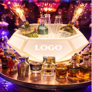 LED Ice <b>Bucket</b> 6 Liter Sturdy Beverage Holder for Barware Wedding - Product Image 2