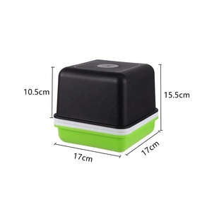 Boîte carrée en plastique pour graines de jardin, pour plantes hydroponiques, plantation, <span class=keywords><strong>plateau</strong></span> pépinière, couverture de maison - Product Image 2