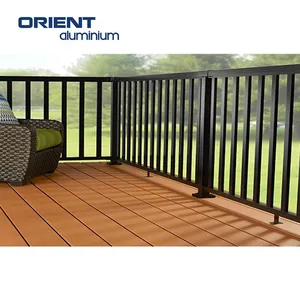 Alta calidad al por mayor balcón porche cubierta de aluminio barandilla escalera barandilla con el mejor precio