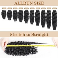 Vente en gros usine de mèches de cheveux humains brésiliens bruts non traités, bouclés style birman, à tissage rapide, double trame machine, pour femmes