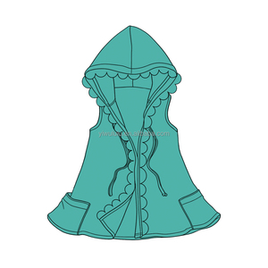 Costume da Bagno per Ragazze con Cappuccio, Mantella Premium con Bordo in Pizzo, Senza Maniche, Protezione UV, Asciugatura Rapida, Logo Personalizzato OEM ODM, Copricostume da Spiaggia - Product Image 3