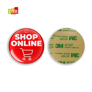 Biểu tượng tùy chỉnh 25 mét Epoxy RFID Sticker <span class=keywords><strong>Tag</strong></span> <span class=keywords><strong>NFC</strong></span> chip phương tiện truyền thông xã hội <span class=keywords><strong>NFC</strong></span> Epoxy Nhãn dán nhãn - Product Image 5