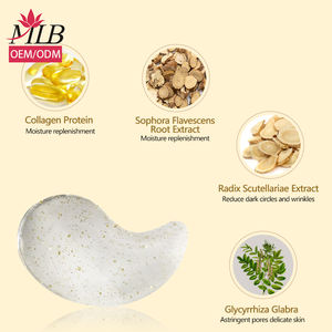 プライベートラベルオーガニックナチュラル保湿アンチリンクルアンダーアイパッチハイドロゲルクリスタルコラーゲンアイマスク - Product Image 2