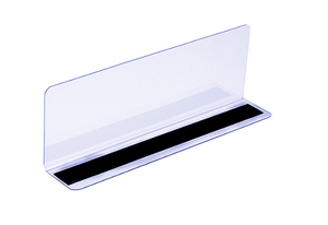 Séparations transparentes en forme de L d'affichage de poussoir de PVC pour le rayonnage d'entrepôt et l'installation facile de tri de supermarché - Product Image 3