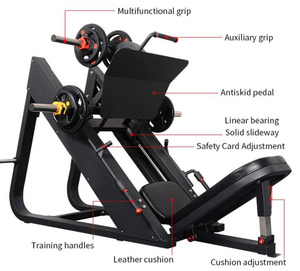 Équipement <span class=keywords><strong>de</strong></span> gymnastique intérieure 45 degrés jambe presse plaque chargée Machine Construction en métal <span class=keywords><strong>musculation</strong></span> épaule poitrine bras exercice - Product Image 1