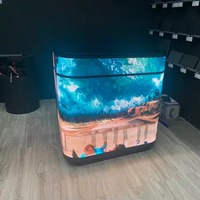 Écran d'affichage vidéo LED incurvé portable pour bar de club RosyLED, pleine couleur, HDR10+, 800CD, garantie de 2 ans, P2.5, 7680Hz