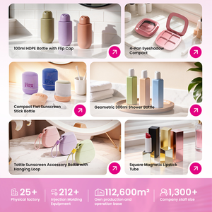 Pots en plastique PET durables Choebe vides de 14 ml (0,<span class=keywords><strong>4</strong></span> oz) pour cosmétiques, soins de la peau, poudre libre avec couvercle translucide - Product Image 5