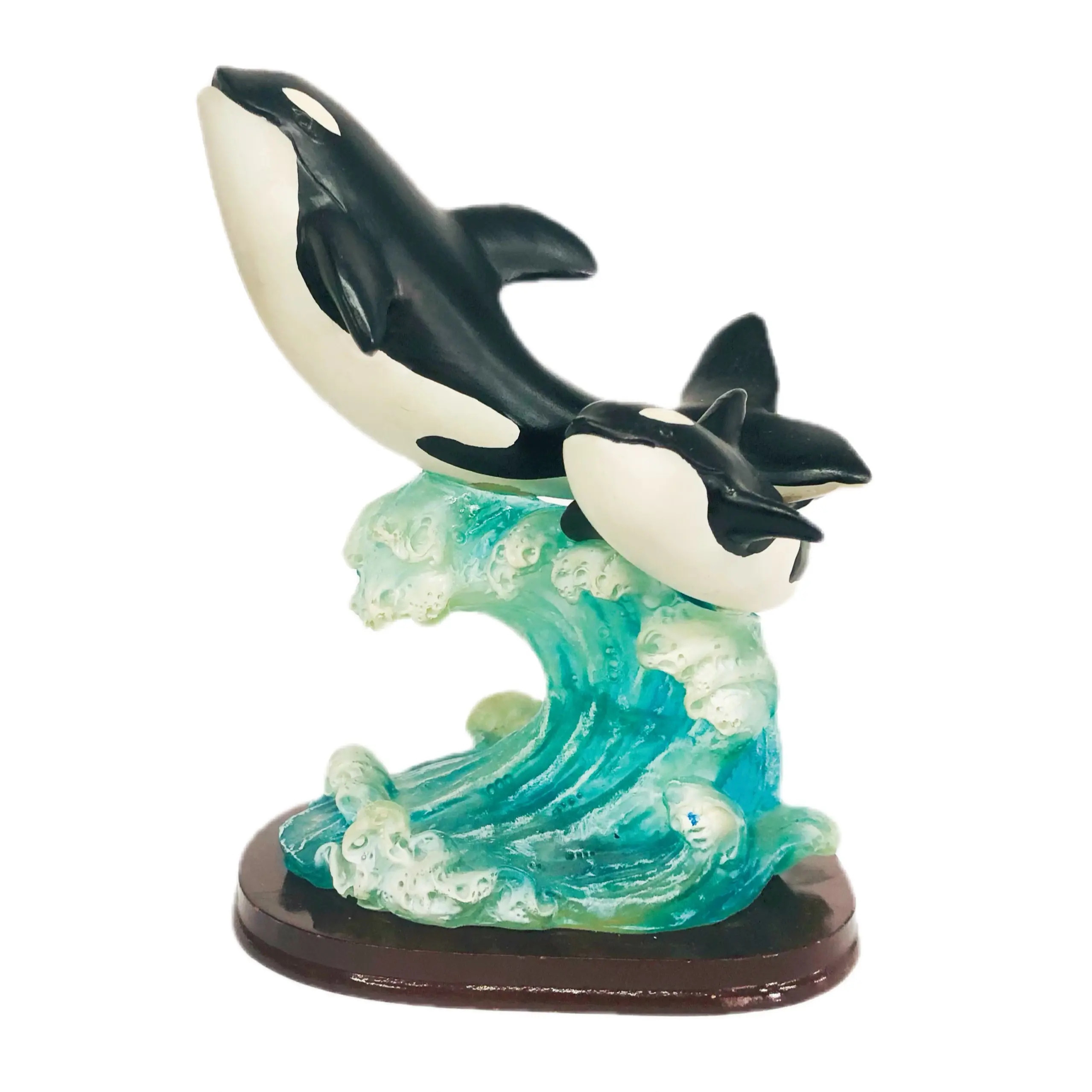 クジラの置物、置物海洋生物の装飾ホームオフィスの装飾のための3D成形収集可能な像