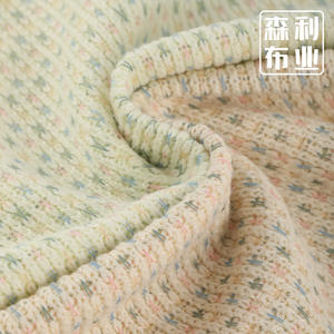 Özel yumuşak rahat % 72% Polyester % 28% pamuk örme streç yün iplik kumaş - Product Image 3