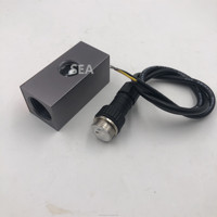 Capteur de débit à effet Hall en aluminium 1/2'' femelle-femelle, 1-25 LPM, signal d'impulsion NPN, personnalisable OEM pour distributeur d'eau