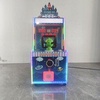 Machine de tir à balles pour enfants à monnayeur, à coup simple/double, en métal, plastique et bois, pour 6 ans et plus, avec système de sonorisation de 1 an