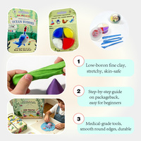 Kit de Arcilla Seca al Aire Tea and Tales, Set de Arcilla para Modelar para Niños, Manualidades con Escenas de Cuentos, Juguete Educativo, Paquete Personalizado