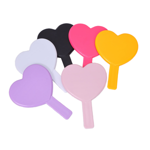 HQ กระจกแต่งหน้าขนตาปลอมแบบคละสีคุณสมบัติส่วนบุคคลเป็นมิตรกับกระเป๋ากระจกทำจากพลาสติกรูปทรงหัวใจ - Product Image 1