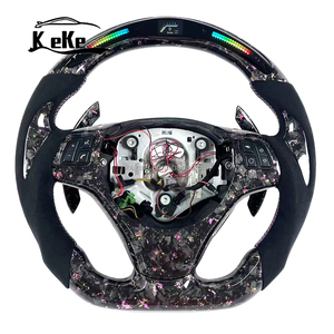 Volant en fibre de carbone forgé personnalisé avec palettes de changement de vitesse pour <span class=keywords><strong>BMW</strong></span> E92 E90 E93 M3 E84 E87 E82 M3 330i <span class=keywords><strong>330d</strong></span> 335i 318i - Product Image 1