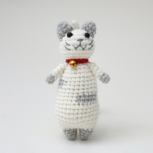 Gantungan Kunci Rajut Benang Rajut Kucing Buatan Tangan Mainan Rajut Boneka Gantungan Kunci Lucu Rajutan Hewan Kucing Amigurumi - Product Image 3