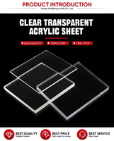 Plaque acrylique transparente brillante de qualité professionnelle 3MM 2050*3050MM, services de moulage et de découpe pour enseignes commerciales de grande taille