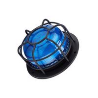 Senken Bleu Transparence Lentille Mini LED Stroboscopique Balise Rotative Lumière Pour Voiture D'urgence