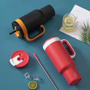 VIGOR serie prodotti invernali 50oz grande capacità 40Oz doppia parete Tumbler natale tazze con coperchi e cannucce - Product Image 4