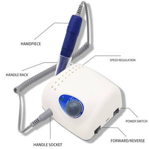 2028J من مصنع الأظافر 65 واط قوي بمحرك كوري 105 لتر مثقاب أظافر صغير 65 دورة في الدقيقة مسمار ملف E آلة تلميع الأسنان - Product Image 3
