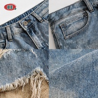 Jeans larges déchirés à blocs de couleur et patchwork pour hommes, style vintage délavé, effet éclaboussures de peinture, personnalisé, grunge, Y2K, streetwear, OEM