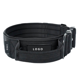 Hochleistungs-Metallschnallen-Haustier halsband, strap azier fähiges, verstellbares, mit Nylon gepolstertes Halsketten-Hunde trainings halsband mit Griff - Product Image 4