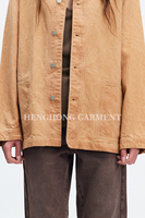 Jaket Denim Wanita Model Vintage Terbaru 2026, Ukuran Besar, Kasual, Lengan Panjang, Kancing Depan, Produksi Pabrik untuk Wanita