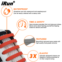 IRun – lacets de chaussures élastiques colorés en Silicone, taille unique, sans nœud, lacets de baskets en caoutchouc de Silicone
