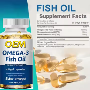 Cápsulas Blandas de Aceite de Pescado <span class=keywords><strong>Omega-3</strong></span> Halal Ausreson, Suplementos Veganos de <span class=keywords><strong>Omega</strong></span> 3 Epa Dha, Cápsulas de Aceite de Pescado <span class=keywords><strong>Omega</strong></span> 3 - Product Image 5