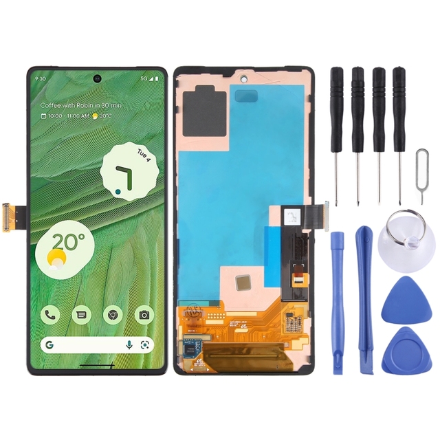 OLED Material LCD Screen for Google Pixel 6 Pro G8VOU Digitizer Full Assembly With Frame Phone Screen Replacement