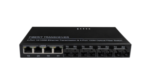 Convertidor de Medios SC OEM/ODM de Fábrica, Switch Ethernet 10/100M, 20KM, 4SC + 4 RJ45 A/B, Switch de Fibra Óptica, Convertidor de Medios de Red de Fibra - Product Image 5