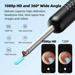 2024 bán chạy nhất bebird R1 không dây ear Wax Remover điện ráy tai loại bỏ công cụ trực quan Tai Phạm vi sạch hơn máy ảnh tay mục tiêu