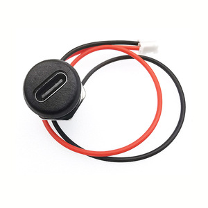 Connecteur femelle USB Type C étanche 24 broches, port de charge USB rond pour appareils électroniques - Product Image 1