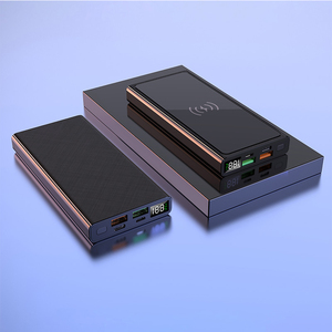 Hot Sản phẩm mới an ninh LED hiển thị 20000mAh 2 cổng USB không dây sạc ngân hàng điện với biểu tượng tùy chỉnh - Product Image 5