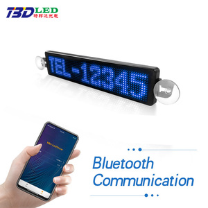 12*72 Dots Ios Android App Verzenden Bericht Lichtgevende Scrollende Tekst Knipperende <span class=keywords><strong>Led</strong></span> Plaat Verplaatsbare Mini Auto Achterruit <span class=keywords><strong>Led</strong></span> Scherm - Product Image 5