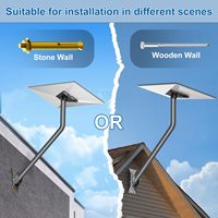 Support mural en aluminium Starlink Gen 3 compatible avec V3 Starlink Standard Dish Adjustable Dish Mounting Kit Gen 3 Pipe Adapter