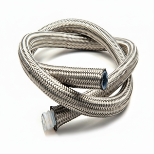 Manguera trenzada de PTFE SAE100 R14 Alambre de acero inoxidable de presión de alta temperatura 316L AN6 Corrugado flexible para bomba de aceite - Product Image 1