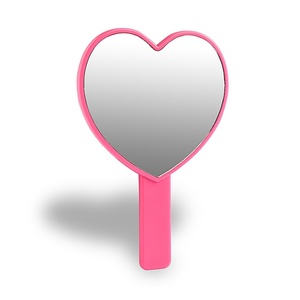 Wholesale Creative Custom Design <b>Plastic</b> Heart Shape <b>Mirror</b> Portable Hand Held Makeup <b>Mirror</b> - Product Image 6