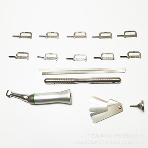 Kit de Herramientas Dentales Manuales para Eliminación de Esmalte Ortodóntico, Relación 4:1, para Corte y Pulido de Dientes, Color Plata - Product Image 4