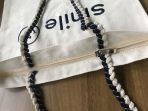 กระเป๋าโท้ทรีไซเคิลได้กระเป๋าผ้าใบผ้าฝ้ายเป็นมิตรกับสิ่งแวดล้อมพร้อมกระเป๋าซิปด้านในปักโลโก้ได้ตามต้องการ - Product Image 2