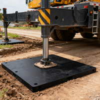 Plaque de support antidérapante en UHMWPE pour grue, en plastique vierge haute résistance, pour grue de construction mobile